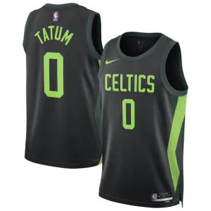 Maglia Boston Celtics Tatum City Edition 2024-25 Swingman Nero - Uomo