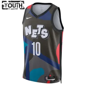 Maglia Brooklyn Nets Ben Simmons City Edition 2023-24 Swingman Nero - Bambino
