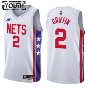 Maglia Brooklyn Nets Blake Griffin 2 Classic Edition 2022-23 Swingman Bianco - Bambino Maglia Brooklyn Nets Blake Griffin 2 Classic Edition 2022-23 Swingman Bianco - Bambino