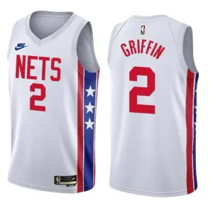 Maglia Brooklyn Nets Blake Griffin 2 Classic Edition 2022-23 Swingman Bianco - Uomo Maglia Brooklyn Nets Blake Griffin 2 Classic Edition 2022-23 Swingman Bianco - Uomo