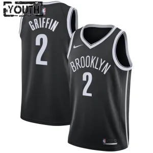 Maglia Brooklyn Nets Blake Griffin 2 Icon Edition Swingman Nero - Bambino