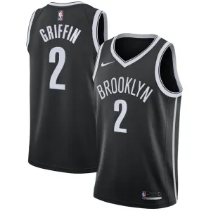 Maglia Brooklyn Nets Blake Griffin 2 Icon Edition Swingman Nero - Uomo