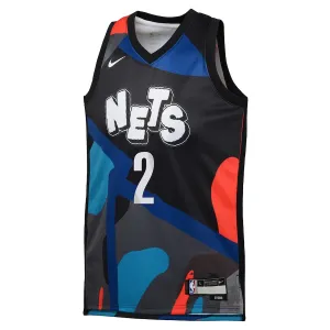 Maglia Brooklyn Nets Cameron Johnson City Edition 2023-24 Swingman Nero - Uomo