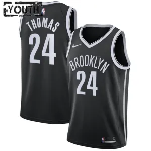 Maglia Brooklyn Nets Cameron Thomas 24 Icon Edition Swingman Nero - Bambino