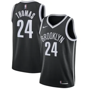 Maglia Brooklyn Nets Cameron Thomas 24 Icon Edition Swingman Nero - Uomo