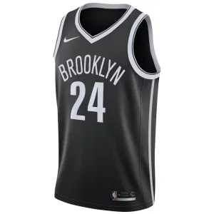 Maglia Brooklyn Nets Cameron Thomas 24 Icon Edition Swingman Nero - Uomo