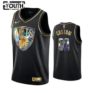 Maglia Brooklyn Nets Diamond Edition Personalizzata Swingman Nero - Bambino Maglia Brooklyn Nets Diamond Edition Personalizzata Swingman Nero - Bambino