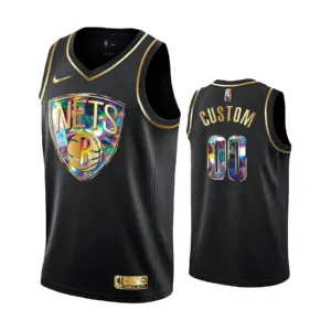 Maglia Brooklyn Nets Diamond Edition Personalizzata Swingman Nero - Uomo Maglia Brooklyn Nets Diamond Edition Personalizzata Swingman Nero - Uomo