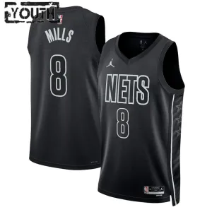 Maglia Brooklyn Nets Jordan Patty Mills 8 Statement Edition Swingman Nero - Bambino Maglia Brooklyn Nets Jordan Patty Mills 8 Statement Edition Swingman Nero - Bambino