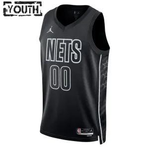 Maglia Brooklyn Nets Jordan Personalizzata Statement Edition Swingman Nero - Bambino