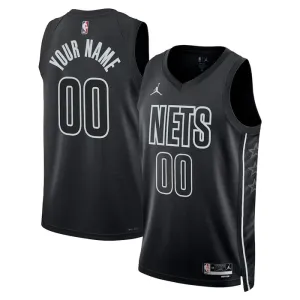 Maglia Brooklyn Nets Jordan Personalizzata Statement Edition Swingman Nero - Uomo