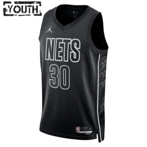 Maglia Brooklyn Nets Jordan Seth Curry 30 Statement Edition Swingman Nero - Bambino