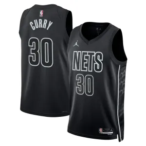 Maglia Brooklyn Nets Jordan Seth Curry 30 Statement Edition Swingman Nero - Uomo