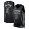 Maglia Brooklyn Nets Jordan Yuta Watanabe 18 Statement Edition Swingman Nero - Uomo