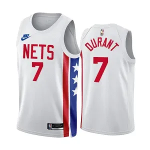 Maglia Brooklyn Nets Kevin Durant 7 Classic Edition 2022-23 Swingman Bianco - Uomo Maglia Brooklyn Nets Kevin Durant 7 Classic Edition 2022-23 Swingman Bianco - Uomo