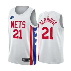 Maglia Brooklyn Nets Lemarcus Aldridge 21 Classic Edition 2022-23 Swingman Bianco - Uomo Maglia Brooklyn Nets Lemarcus Aldridge 21 Classic Edition 2022-23 Swingman Bianco - Uomo