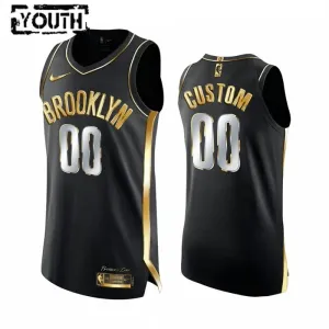 Maglia Brooklyn Nets Limited Personalizzata Golden Edition Swingman Nero - Bambino Maglia Brooklyn Nets Limited Personalizzata Golden Edition Swingman Nero - Bambino