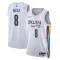 Maglia Brooklyn Nets Patty Mills 8 City Edition 2022-23 Swingman Bianco - Uomo