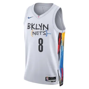 Maglia Brooklyn Nets Patty Mills 8 City Edition 2022-23 Swingman Bianco - Uomo