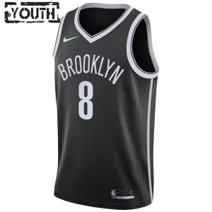 Maglia Brooklyn Nets Patty Mills 8 Icon Edition Swingman Nero - Bambino