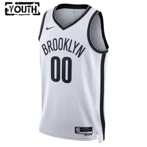 Maglia Brooklyn Nets Personalizzata Association Edition Swingman Bianco - Bambino