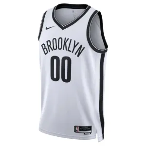 Maglia Brooklyn Nets Personalizzata Association Edition Swingman Bianco - Uomo