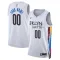 Maglia Brooklyn Nets Personalizzata City Edition 2022-23 Swingman Bianco - Uomo