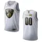 Maglia Brooklyn Nets Personalizzata Golden Edition Swingman Bianco - Uomo