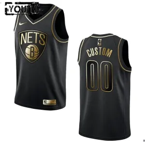 Maglia Brooklyn Nets Personalizzata Golden Edition Swingman Nero - Bambino Maglia Brooklyn Nets Personalizzata Golden Edition Swingman Nero - Bambino