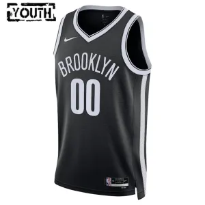 Maglia Brooklyn Nets Personalizzata Icon Edition Swingman Nero - Bambino