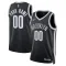 Maglia Brooklyn Nets Personalizzata Icon Edition Swingman Nero - Uomo