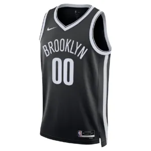 Maglia Brooklyn Nets Personalizzata Icon Edition Swingman Nero - Uomo