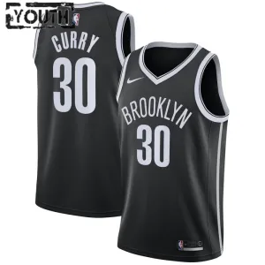 Maglia Brooklyn Nets Seth Curry 30 Icon Edition Swingman Nero - Bambino