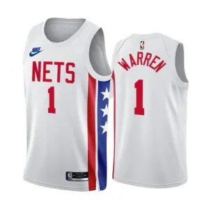 Maglia Brooklyn Nets TJ Warren 1 Classic Edition 2022-23 Swingman Bianco - Uomo Maglia Brooklyn Nets TJ Warren 1 Classic Edition 2022-23 Swingman Bianco - Uomo