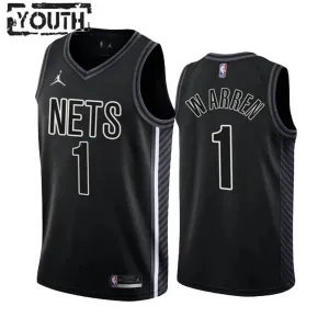 Maglia Brooklyn Nets TJ Warren 1 Statement Edition Swingman Nero - Bambino Maglia Brooklyn Nets TJ Warren 1 Statement Edition Swingman Nero - Bambino