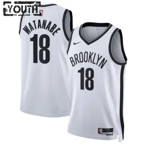Maglia Brooklyn Nets Yuta Watanabe 18 Association Edition Swingman Bianco - Bambino