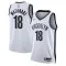 Maglia Brooklyn Nets Yuta Watanabe 18 Association Edition Swingman Bianco - Uomo