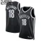 Maglia Brooklyn Nets Yuta Watanabe 18 Icon Edition Swingman Nero - Bambino