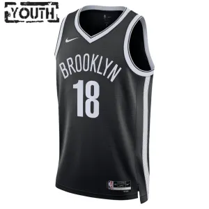 Maglia Brooklyn Nets Yuta Watanabe 18 Icon Edition Swingman Nero - Bambino