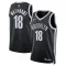 Maglia Brooklyn Nets Yuta Watanabe 18 Icon Edition Swingman Nero - Uomo