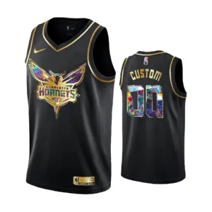 Maglia Charlotte Hornets Diamond Edition Personalizzata Swingman Nero - Uomo Maglia Charlotte Hornets Diamond Edition Personalizzata Swingman Nero - Uomo