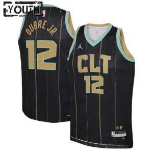 Maglia Charlotte Hornets Jordan Kelly Oubre JR 12 City Edition 2022-23 Swingman Nero - Bambino