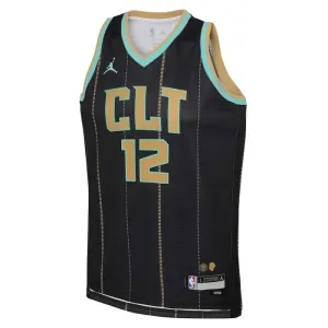 Maglia Charlotte Hornets Jordan Kelly Oubre JR 12 City Edition 2022-23 Swingman Nero - Uomo
