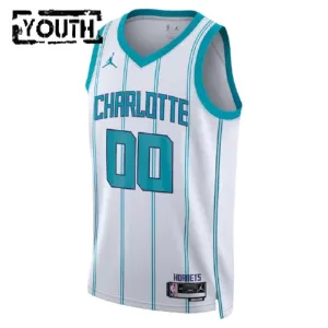 Maglia Charlotte Hornets Jordan Personalizzata Association Edition Swingman Bianco - Bambino
