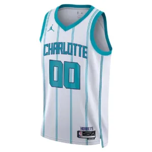 Maglia Charlotte Hornets Jordan Personalizzata Association Edition Swingman Bianco - Uomo
