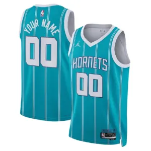 Maglia Charlotte Hornets Jordan Personalizzata Icon Edition Swingman Teal - Uomo