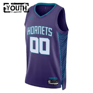 Maglia Charlotte Hornets Jordan Personalizzata Statement Edition Swingman Viola - Bambino