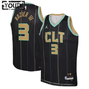 Maglia Charlotte Hornets Jordan Terry Rozier III 3 City Edition 2022-23 Swingman Nero - Bambino