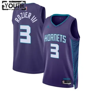 Maglia Charlotte Hornets Jordan Terry Rozier III 3 Statement Edition Swingman Viola - Bambino