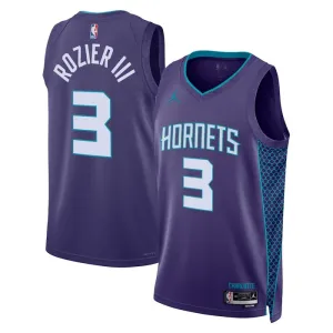 Maglia Charlotte Hornets Jordan Terry Rozier III 3 Statement Edition Swingman Viola - Uomo